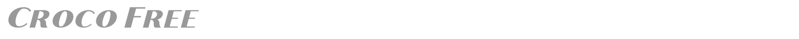 Croco font preview